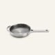 A stainless steel Titanium Always Pan Pro 8.5″ frying pan with a long handle and a small helper handle.