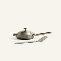 mini brushed titanium fry pan